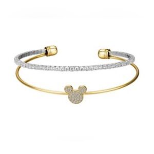 NIB! Disney Women’s Gold and Silver Mickey Mouse Bracelet